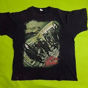 Vintage Slipknot All Hope Is Gone 2008 Tour Shirt Mens XL Black Metal Band Tee